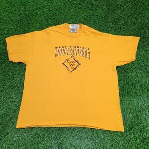 Vintage West Virginia Mountaineers Shirt XL 24x27 Lee USA